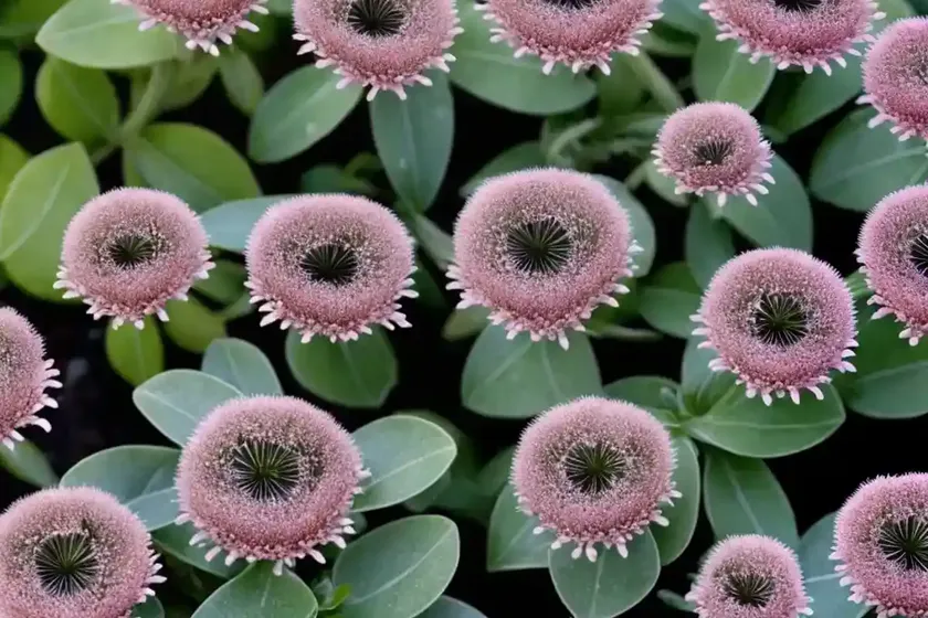Heartleaf iceplant (mesembryanthemum cordifolium)