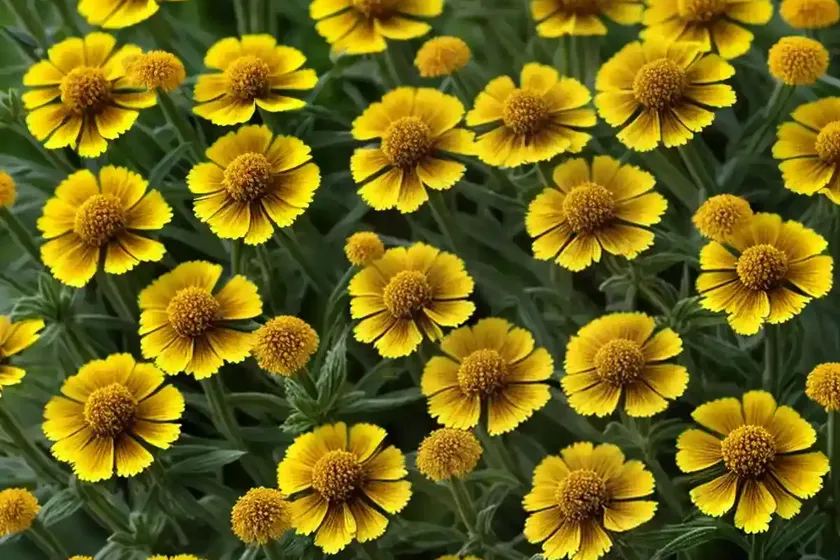 Helenium amarum (yellow sneezeweed) — photo 3