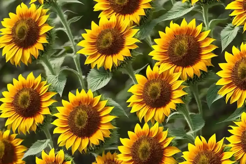 Helianthus annuus ‘goldy’ (common sunflower) — photo 2