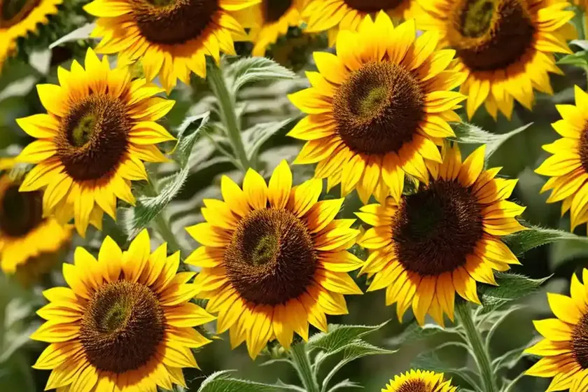 Helianthus annuus ‘goldy’ (common sunflower) — photo 3