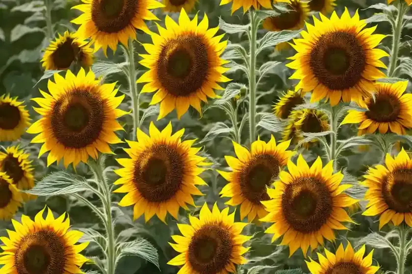 Helianthus annuus ‘gypsy charmer’ (common sunflower) — photo 3