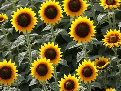 Helianthus Annuus ‘Mammoth Grey Stripe’ (Common Sunflower)