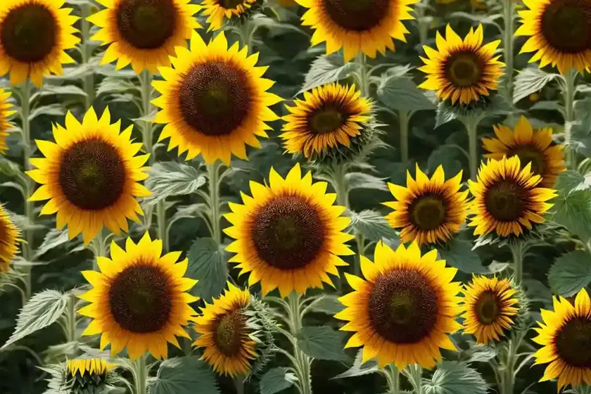 Helianthus annuus ‘strawberry blonde’ (common sunflower) — photo 2