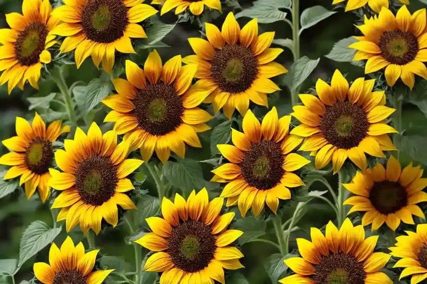 Helianthus Annuus ‘Suntastic Yellow With Black Center’ (Common Sunflower) — photo 2