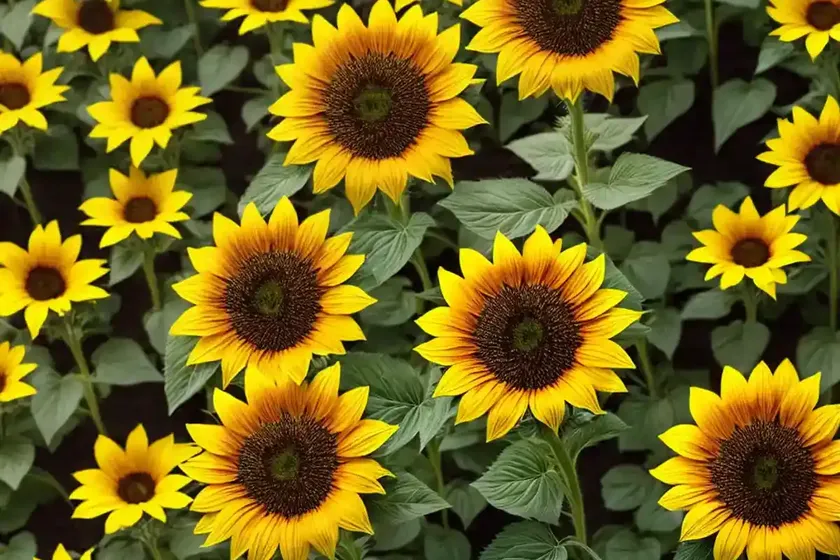 Helianthus Annuus ‘Suntastic Yellow With Black Center’ (Common Sunflower) — photo 3