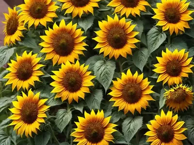 Helianthus Annuus ‘Teddy Bear’ (Common Sunflower)