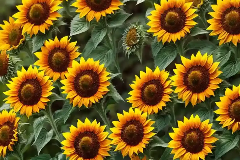 Helianthus annuus ‘valentine’ (common sunflower) — photo 3