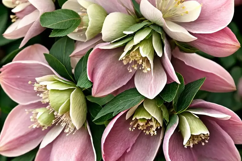 Helleborus winter jewels ‘cotton candy’ (hellebore)