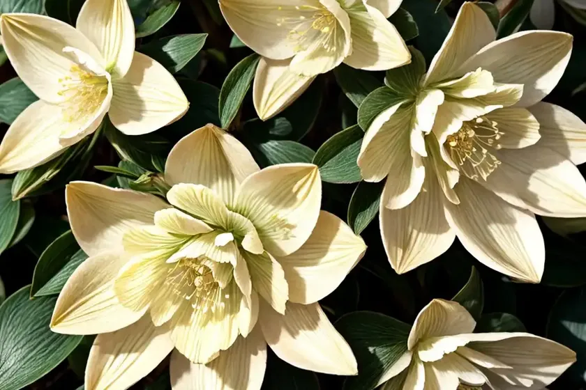 Helleborus winter jewels ‘golden lotus’ (hellebore) — photo 2