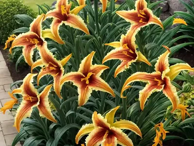 Hemerocallis ‘Final Touch’ (Daylily)