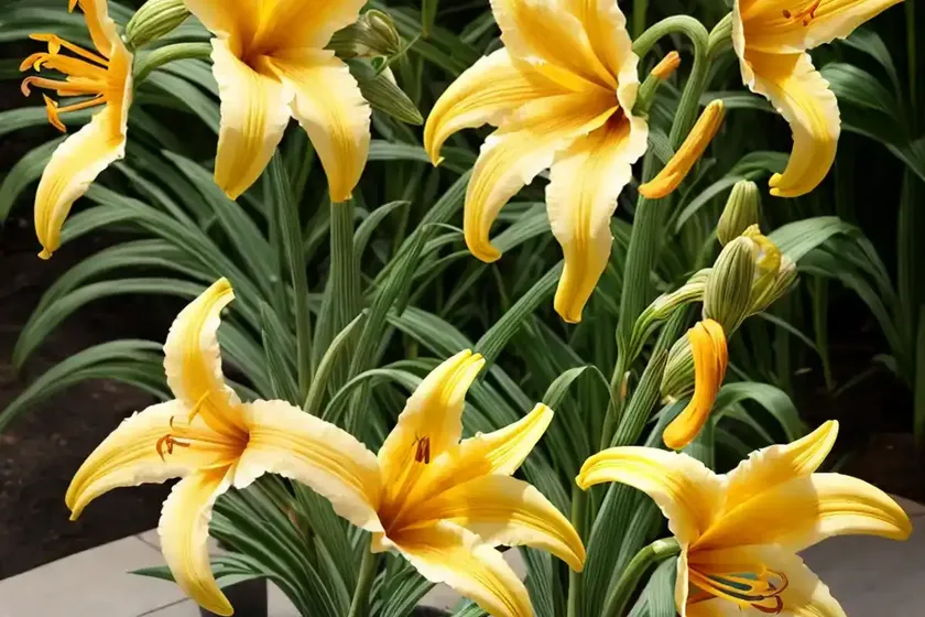 Hemerocallis lilioasphodelus (lemon lily)