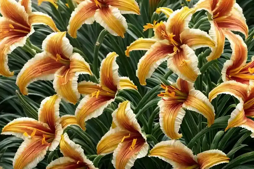 Hemerocallis ‘Mini Pearl’ (Reblooming Daylily) — photo 2