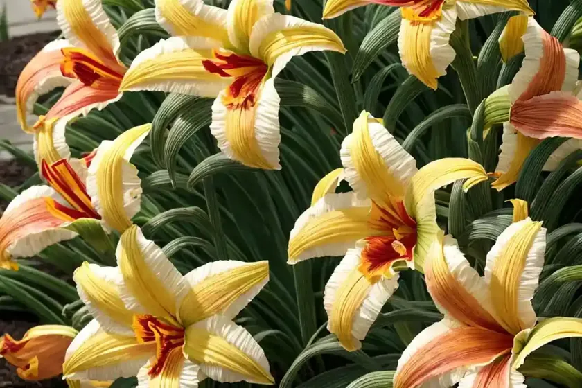 Hemerocallis ‘Mini Pearl’ (Reblooming Daylily) — photo 3