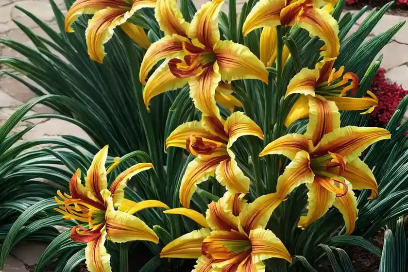 Hemerocallis ‘Outrageous’ (Daylily) — photo 3