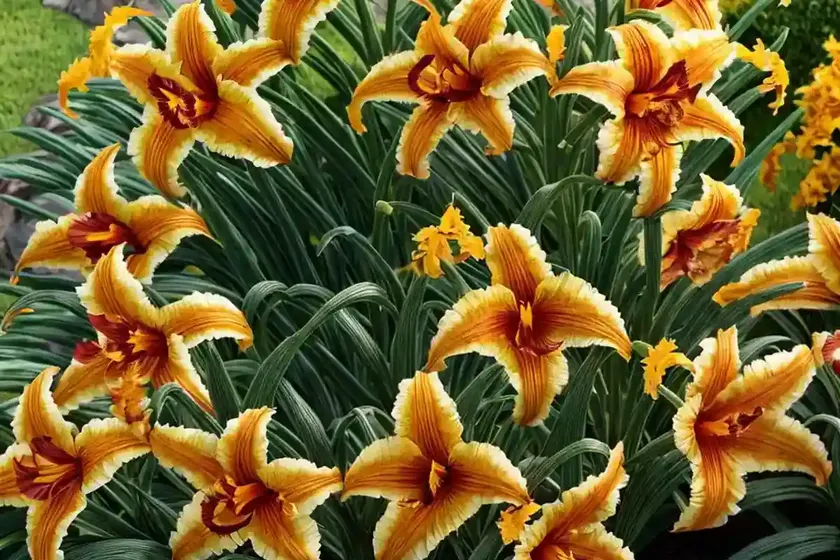Hemerocallis ‘stafford’ (daylily)