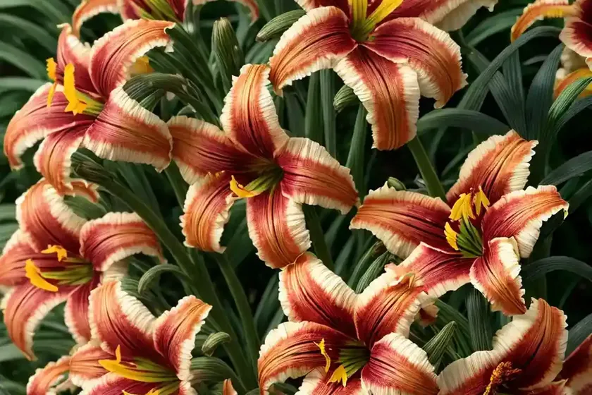 Hemerocallis ‘strawberry candy’ (reblooming daylily) — photo 2