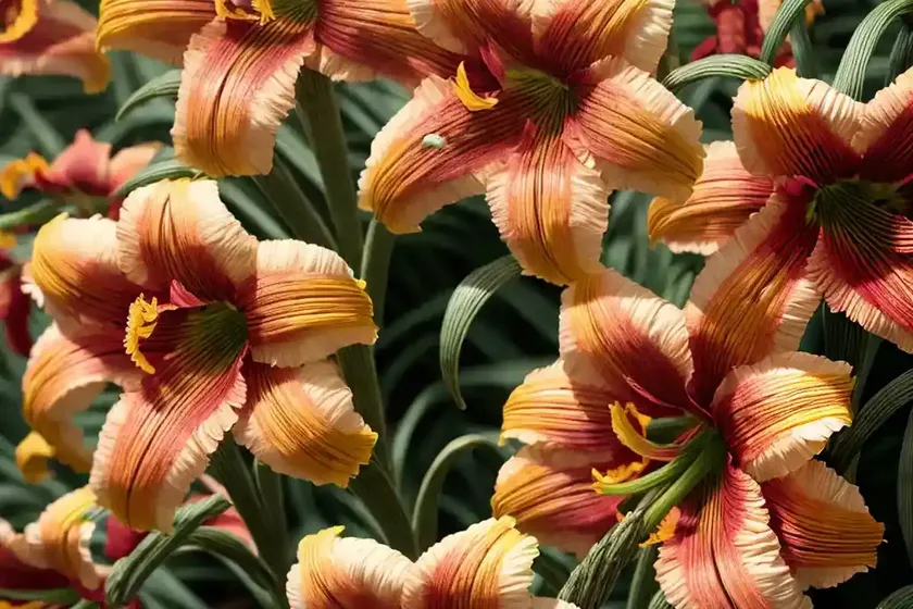 Hemerocallis ‘strawberry candy’ (reblooming daylily) — photo 3
