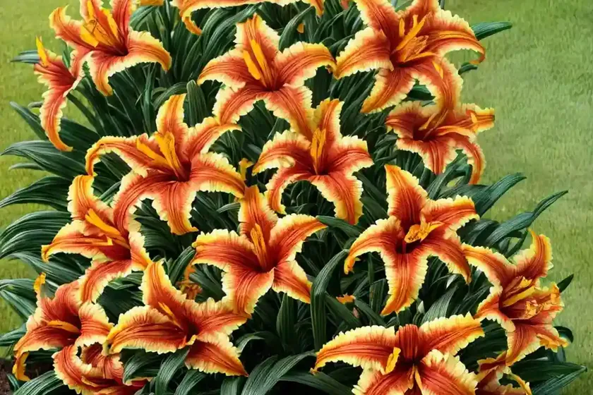 Hemerocallis ‘tuscawilla tigress’ (reblooming daylily) — photo 3