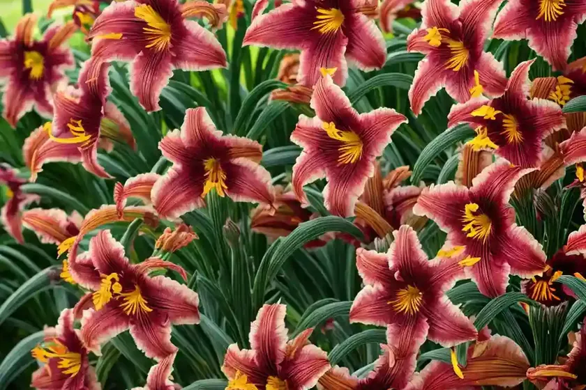 Hemerocallis ‘wineberry candy’ (daylily)