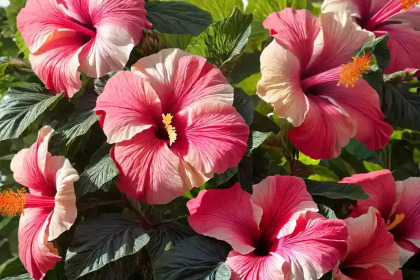 Hibiscus (Hibiscus ‘Midnight Marvel’) — photo 2