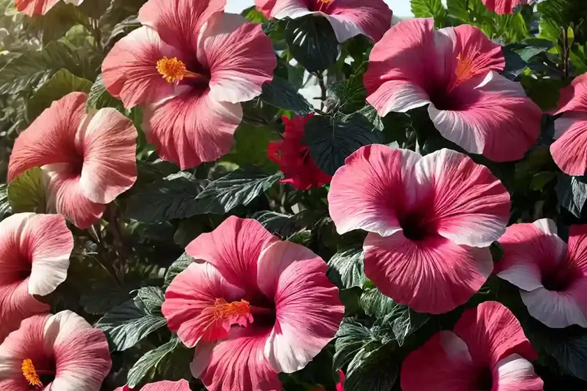 Hibiscus (Hibiscus ‘Midnight Marvel’) — photo 3