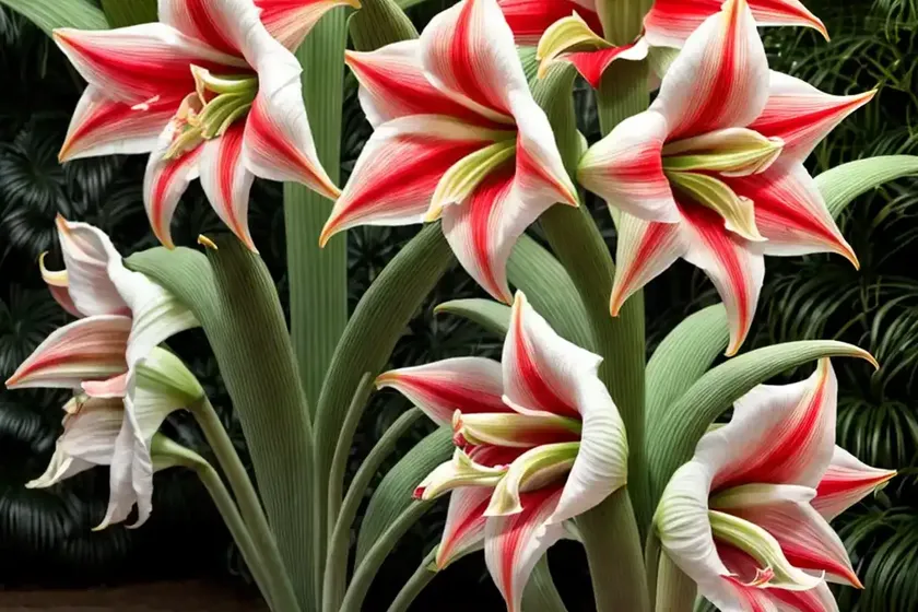 Hippeastrum x johnsonii (hardy amaryllis) — photo 2