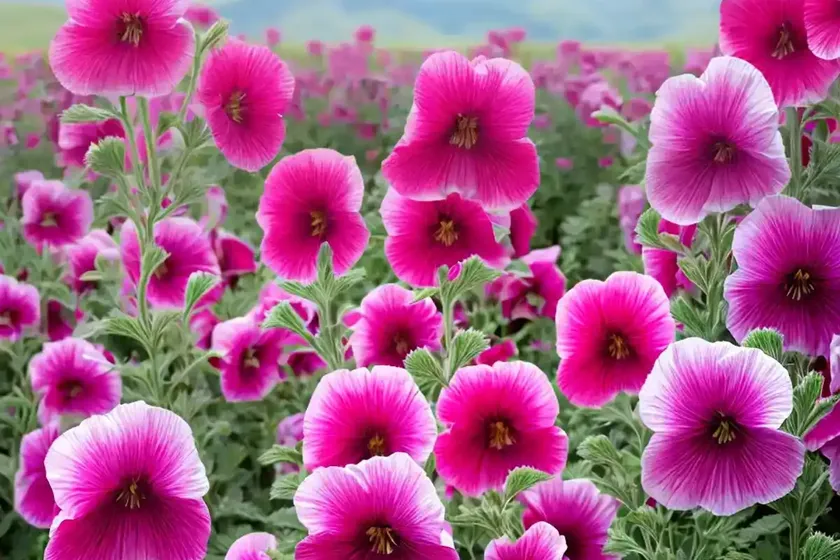 Hollyhock (Alcea Rosea (single) — photo 2
