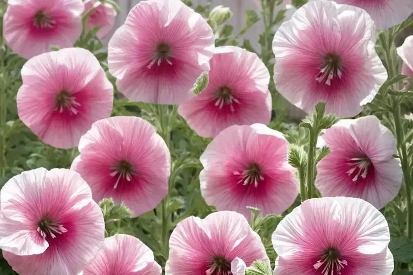 Hollyhock (Alcea Rosea (single) — photo 3