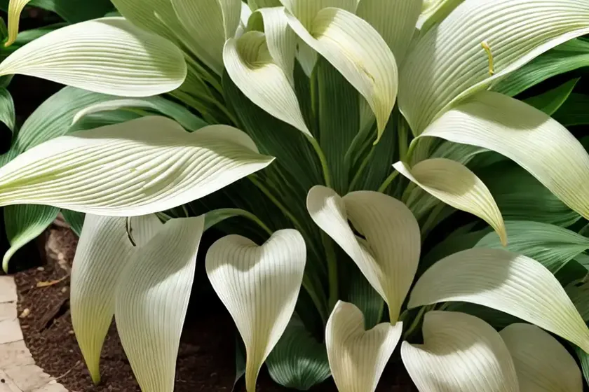 Hosta undulata var. undulata (wavy plantain lily) — photo 2