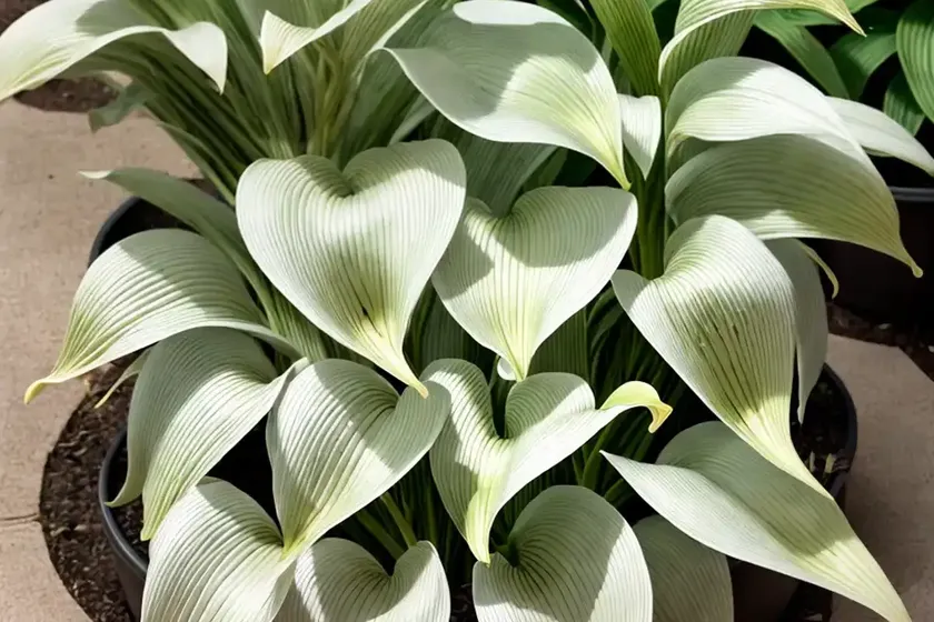 Hosta undulata var. undulata (wavy plantain lily) — photo 3
