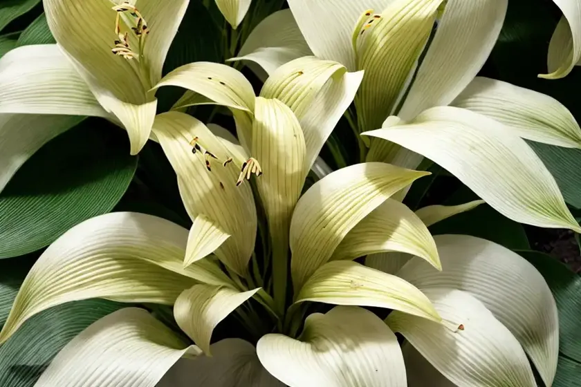 Hosta ‘undulata’ (wavy plantain lily) — photo 3