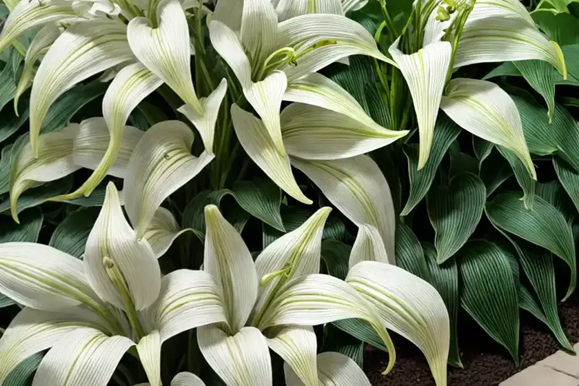 Hosta ‘warwick comet’ (plantain lily) — photo 3