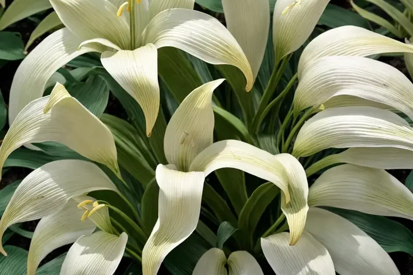 Hosta ‘warwick comet’ (plantain lily)