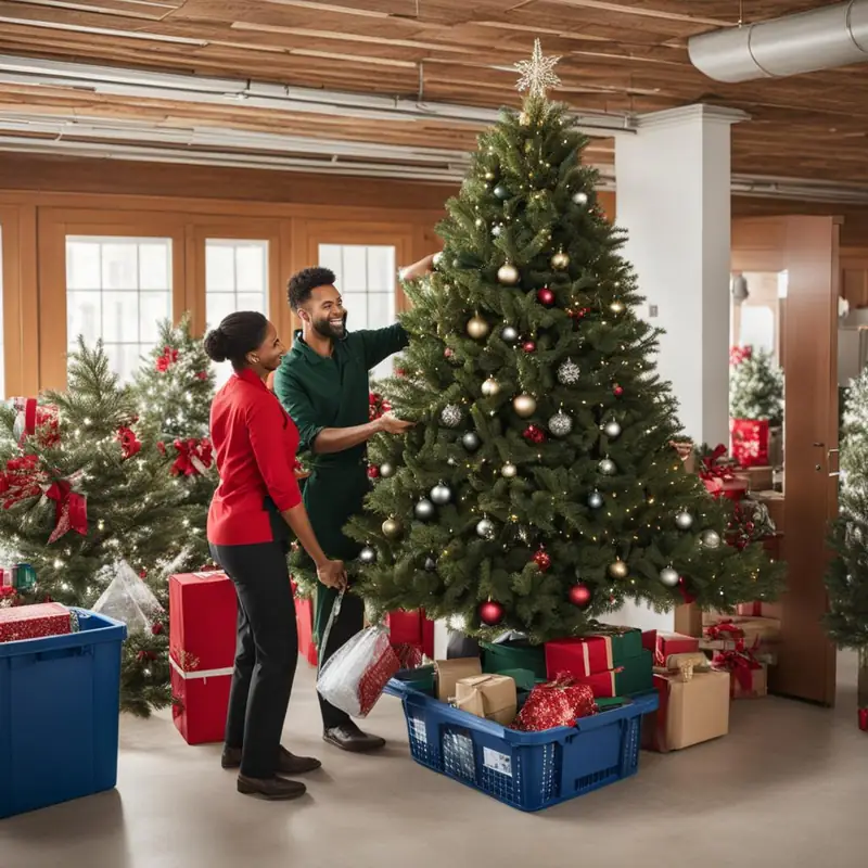 Hire professional organizer for tree setup