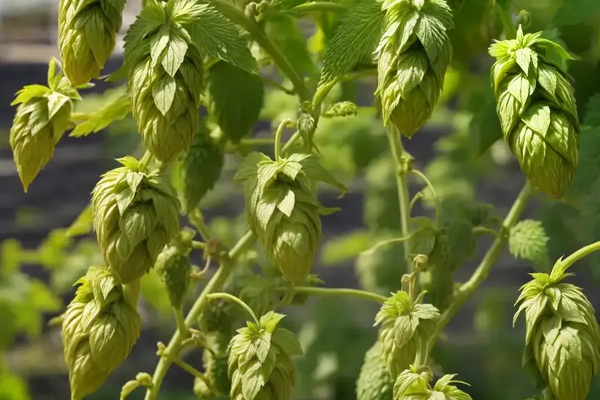 Humulus lupulus ‘aureus’ (common hop) — photo 2