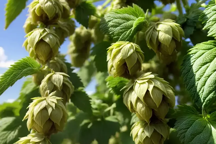 Humulus lupulus ‘nugget’ (common hop)