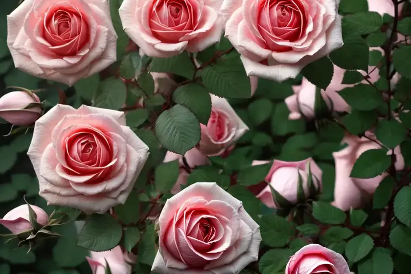Hungarian rose (rosa gallica) — photo 2