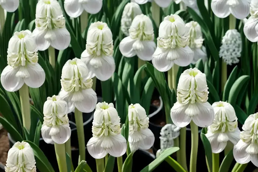 Hyacinthus orientalis ‘top white’ (dutch hyacinth) — photo 3