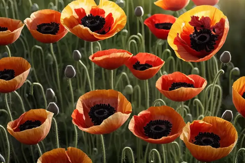 Hybrid poppy (papaver hybridum) — photo 2