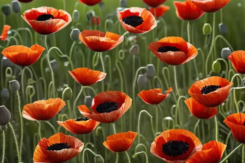 Hybrid poppy (papaver hybridum) — photo 3