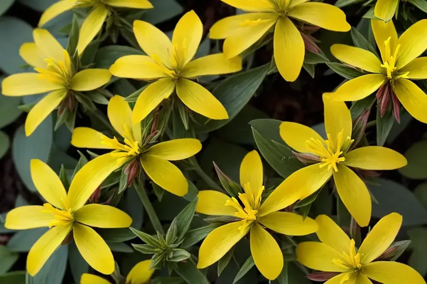 Hypericum x moserianum ‘tricolor’ (st. john’s wort) — photo 3