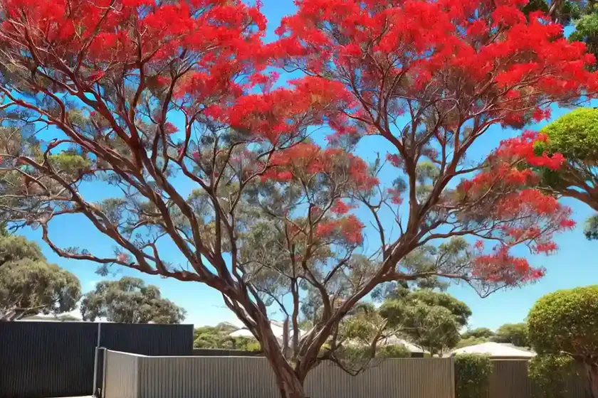 Illawarra flame tree (brachychiton acerifolius) — photo 3