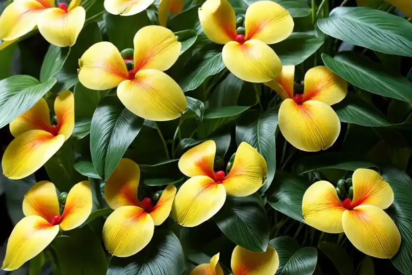 Impatiens niamniamensis (parrot plant) — photo 2