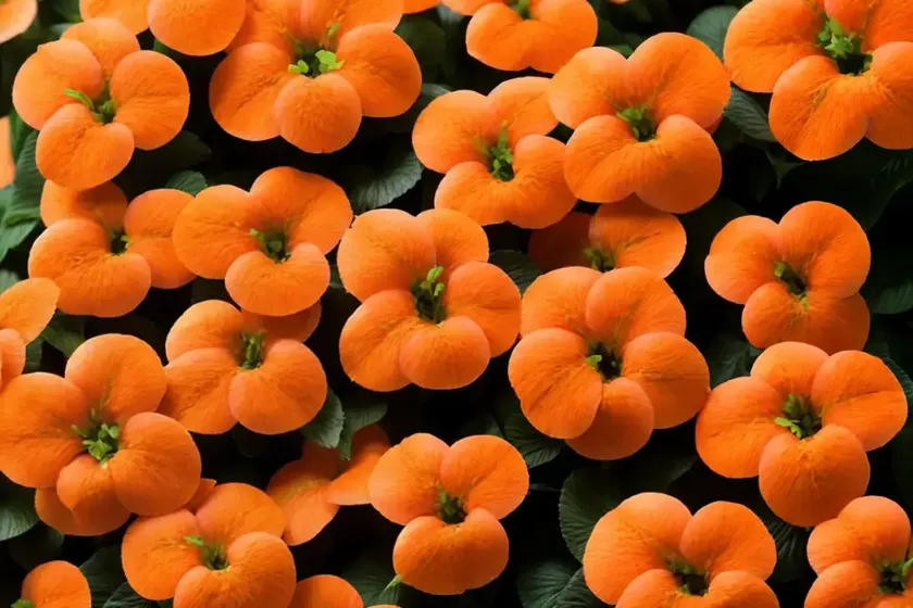 Impatiens ‘sunpatiens compact electric orange’) — photo 2