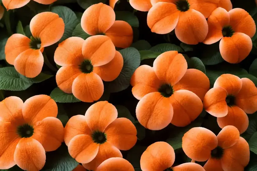 Impatiens ‘sunpatiens compact electric orange’) — photo 3