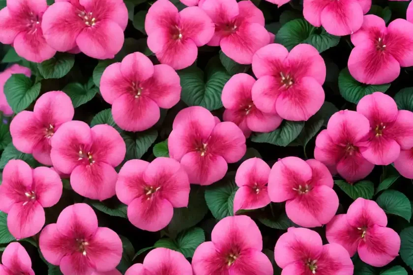 Impatiens ‘sunpatiens compact royal magenta’) — photo 3