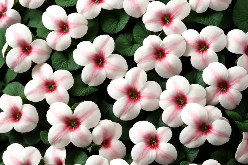 Impatiens ‘sunpatiens compact white’) — photo 2