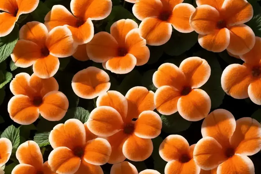 Impatiens ‘sunpatiens spreading clear orange’) — photo 2