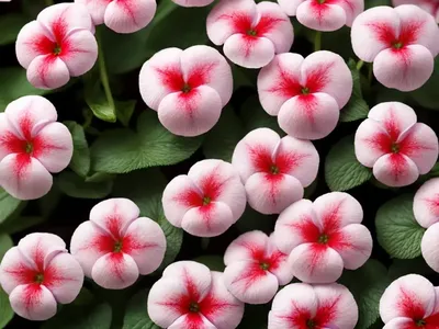 Impatiens ‘Sunpatiens Spreading Lavender’)
