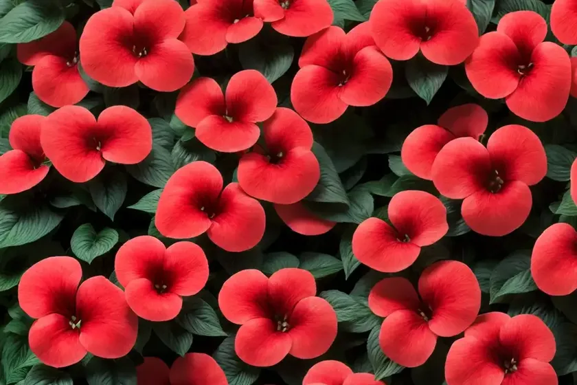 Impatiens walleriana ‘rockapulco red’) — photo 2